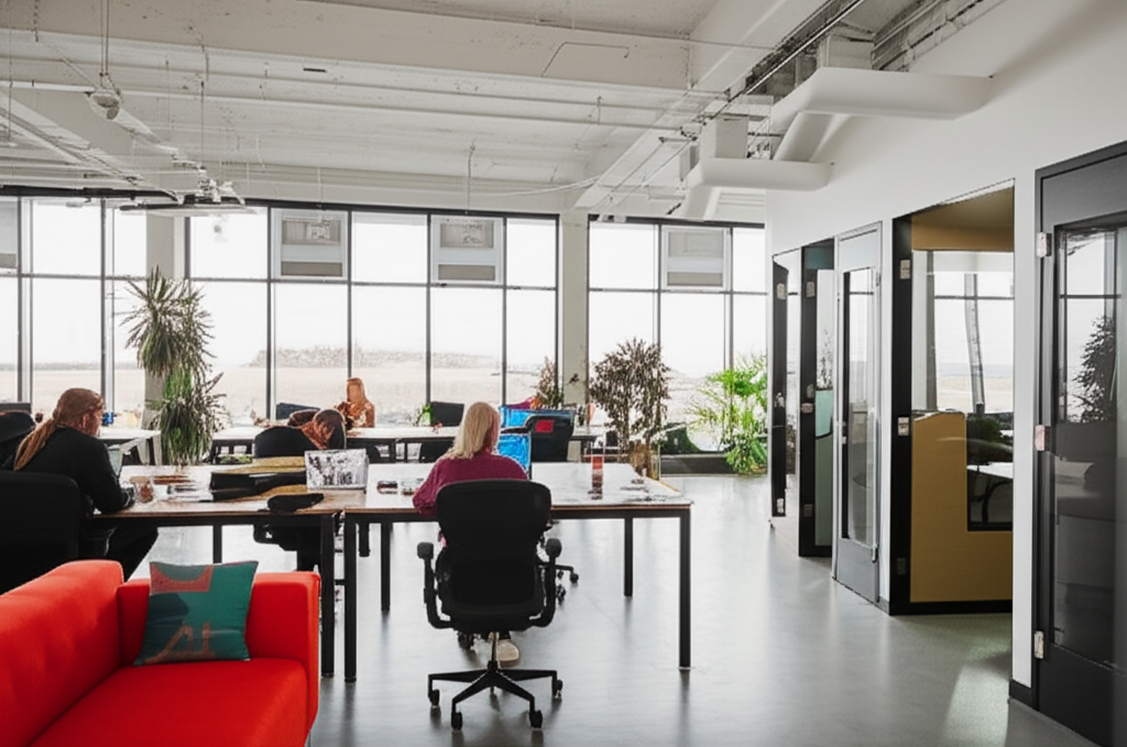 Modern coworking space